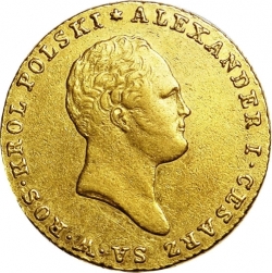 Аверс 25 злотых 1818 года IB