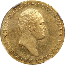 Аверс 25 злотых 1819 года IB