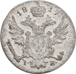 Аверс 5 грошей 1819 года IB