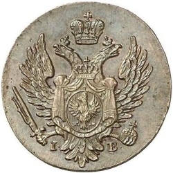 Аверс 1 грош 1820 года IB