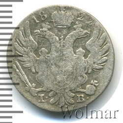 Аверс 10 грошей 1822 года IB