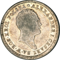 Аверс 2 злотых 1822 года IB