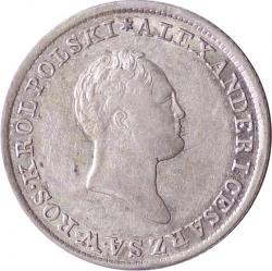 Аверс 1 злотый 1823 года IB