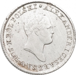 Аверс 1 злотый 1824 года IB