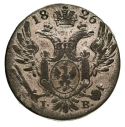 Аверс 10 грошей 1826 года IB