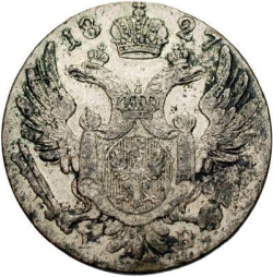 Аверс 10 грошей 1827 года IB