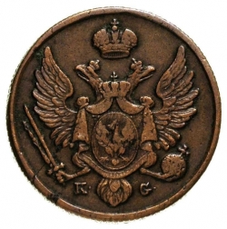 Аверс 3 гроша 1830 года KG