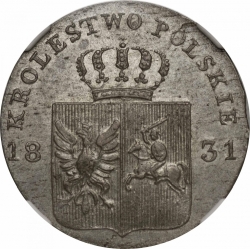Аверс 10 грошей 1831 года KG
