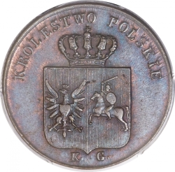 Аверс 3 гроша 1831 года KG