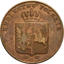 Аверс 3 гроша 1831 года KG