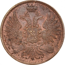 Аверс 2 копейки 1851 года ЕМ