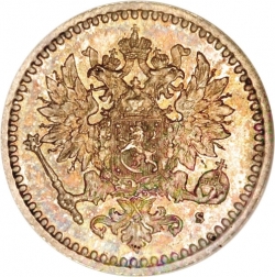 Аверс 50 пенни 1865 года S