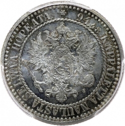 Аверс 1 марка 1866 года S