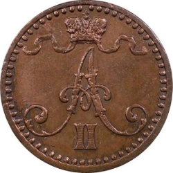 Аверс 1 пенни 1866 года