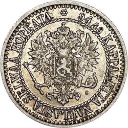 Аверс 1 марка 1867 года S Аверс 1 марка 1867 года S