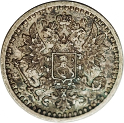 Аверс 25 пенни 1867 года S