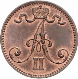 Аверс 5 пенни 1867 года