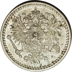 Аверс 50 пенни 1869 года S