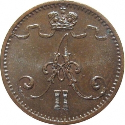 Аверс 1 пенни 1873 года