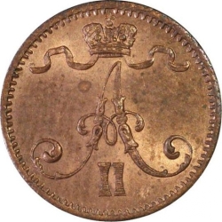 Аверс 1 пенни 1876 года