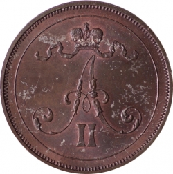 Аверс 10 пенни 1876 года