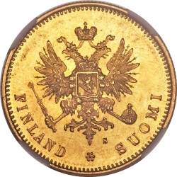 Аверс 20 марок 1879 года S