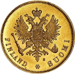 Аверс 10 марок 1881 года S