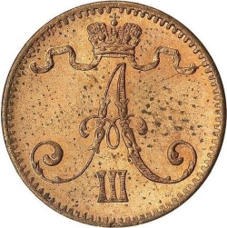 Аверс 1 пенни 1883 года