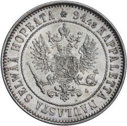 Аверс 1 марка 1890 года L
