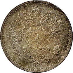 Аверс 50 пенни 1891 года L