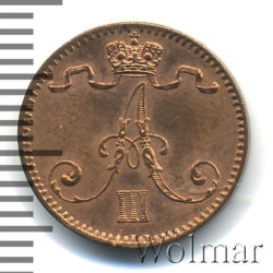 Аверс 1 пенни 1894 года