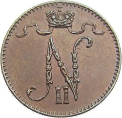 Аверс 1 пенни 1895 года