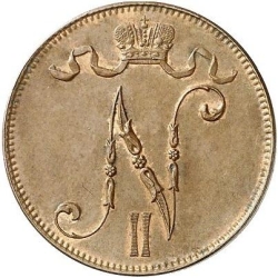 Аверс 5 пенни 1896 года