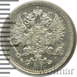 Аверс 25 пенни 1897 года L