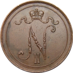 Аверс 10 пенни 1898 года