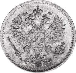 Аверс 25 пенни 1898 года L