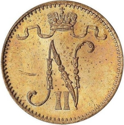 Аверс 1 пенни 1899 года