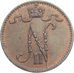 Аверс 1 пенни 1901 года