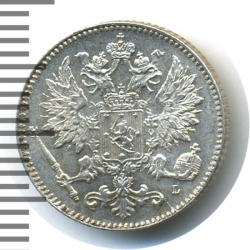 Аверс 25 пенни 1901 года L
