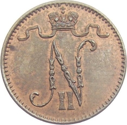 Аверс 1 пенни 1905 года