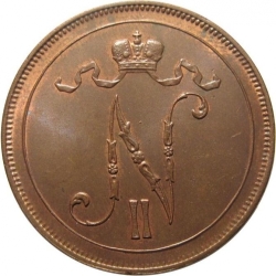 Аверс 10 пенни 1905 года