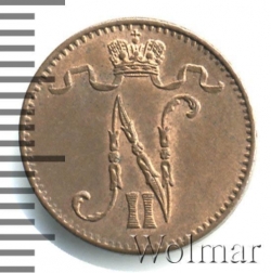 Аверс 1 пенни 1906 года