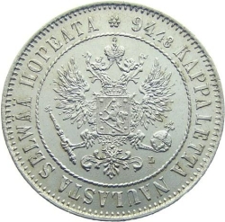 Аверс 1 марка 1907 года L