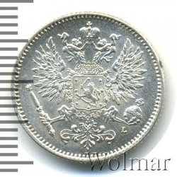 Аверс 50 пенни 1907 года L