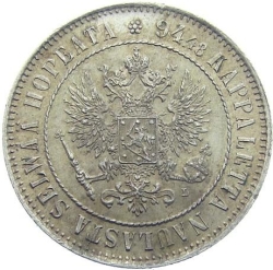 Аверс 1 марка 1908 года L