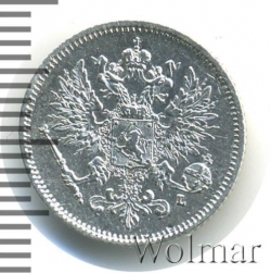 Аверс 25 пенни 1908 года L