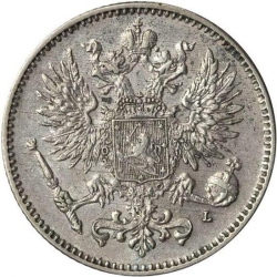 Аверс 50 пенни 1908 года L