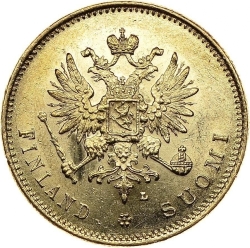 Аверс 20 марок 1910 года L