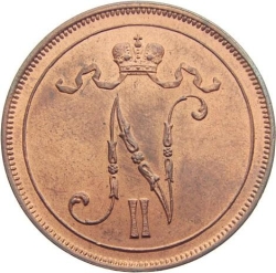 Аверс 10 пенни 1911 года
