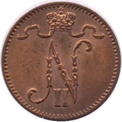 Аверс 1 пенни 1914 года